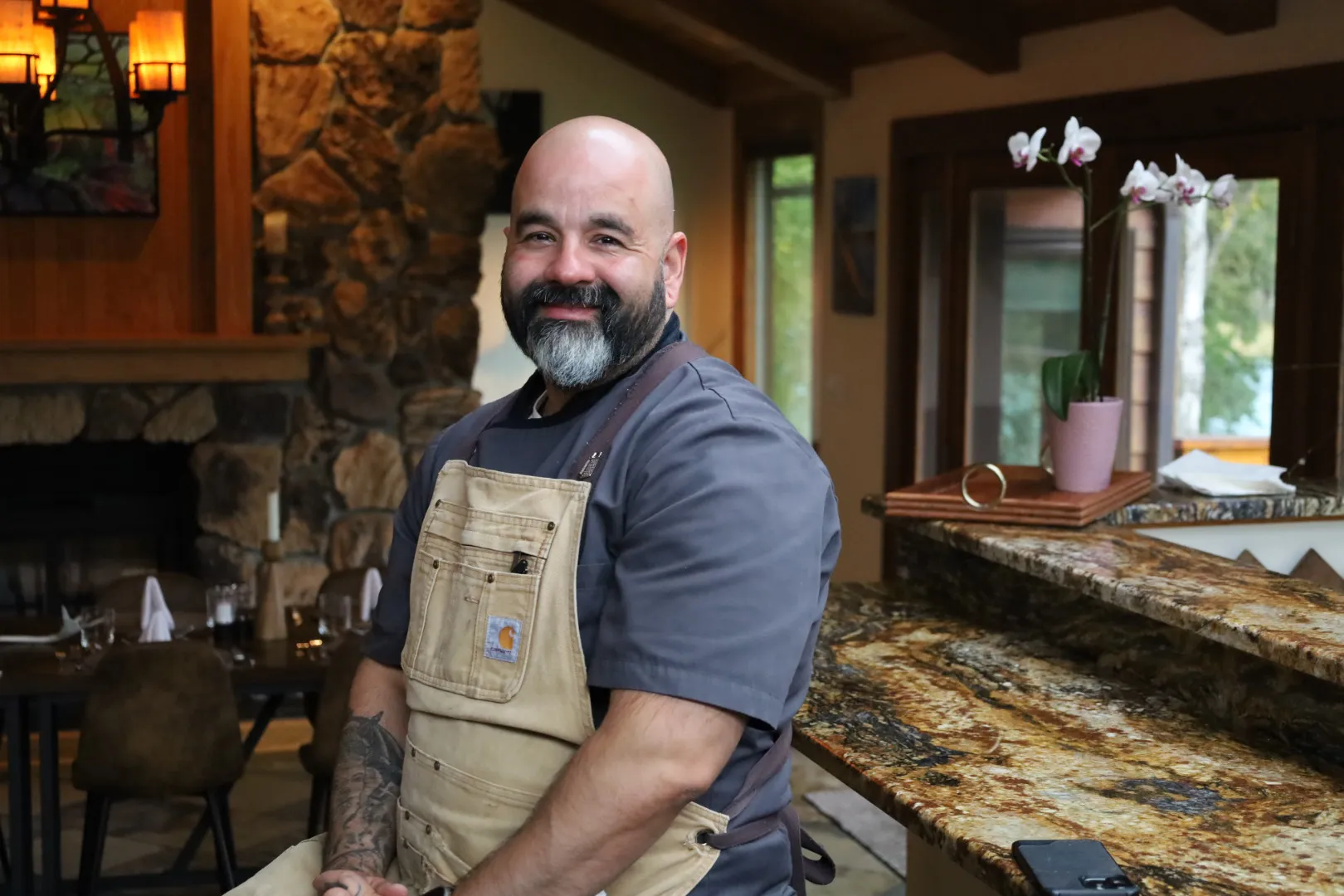 Chef Felix Barron at the lodge